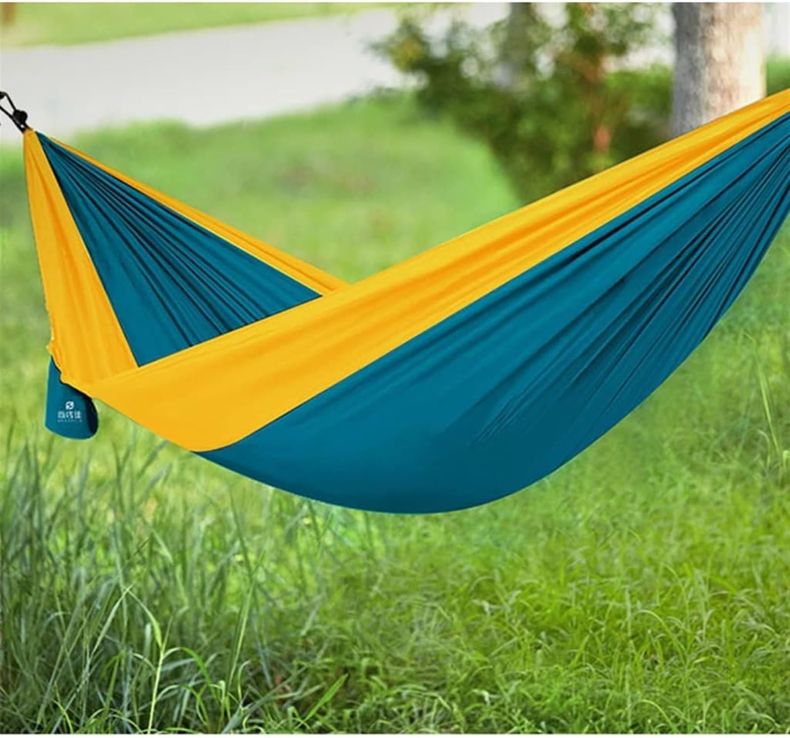 Hamak Ultralekki, Hammock 2.7 * 1.4 M Hamak Kempingowy Pojedynczy Hmocks Spadochronowy Do Pieszych Wędrówek Na Świeżym Powietrzu Podróży Z Plecakiem Nylon Huśtawka na Kemping, na Zewnątrz