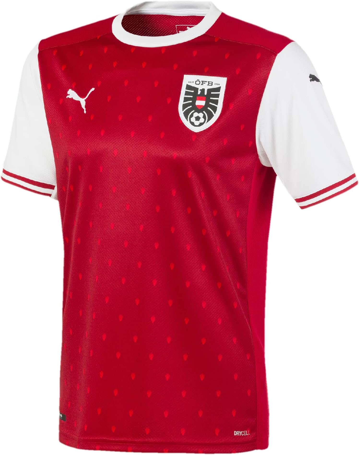 PUMA 2020-2021 Austria Home Football Soccer T-Shirt Red