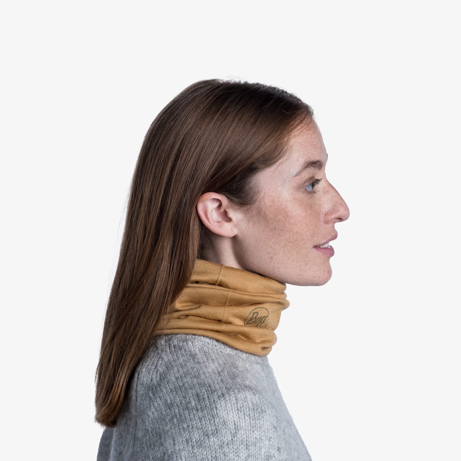 BUFF®| Merino Lightweight Multifunktionstuch Tour de cou Homme Femme Adulte, Echarpe multifonctionnelle, 100% Laine mérinos, Randonnée, Outdoor, Durable, Légère, Fine, Taille unique, Bleu noche