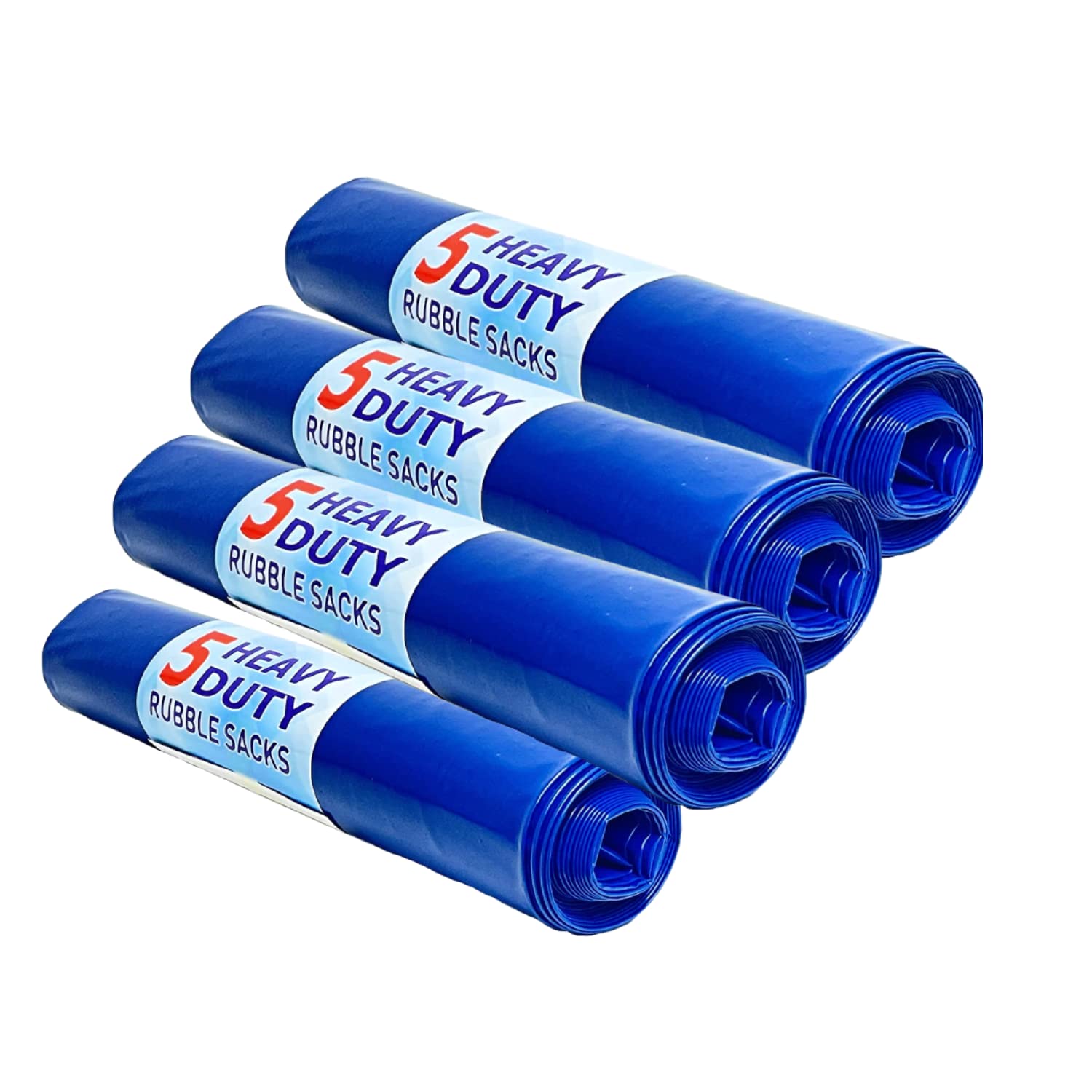 Requisite Needs Extra Strong Heavy Duty Blue Rubble Sacks High Strength 100μm 20" X 30" (Pack of 20)