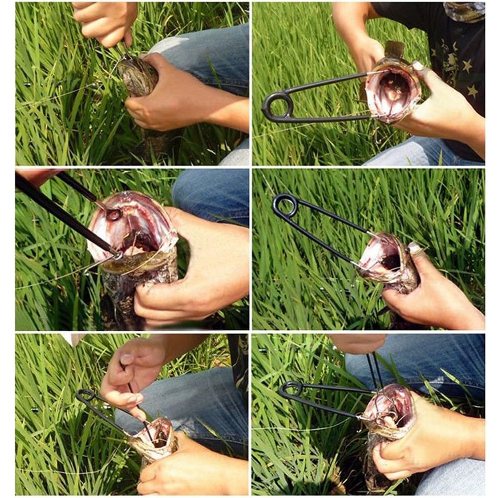 Moanyt Apribocca E Sgancia Ami In Acciaio Inox Per Pesca, 17 Cm - 5