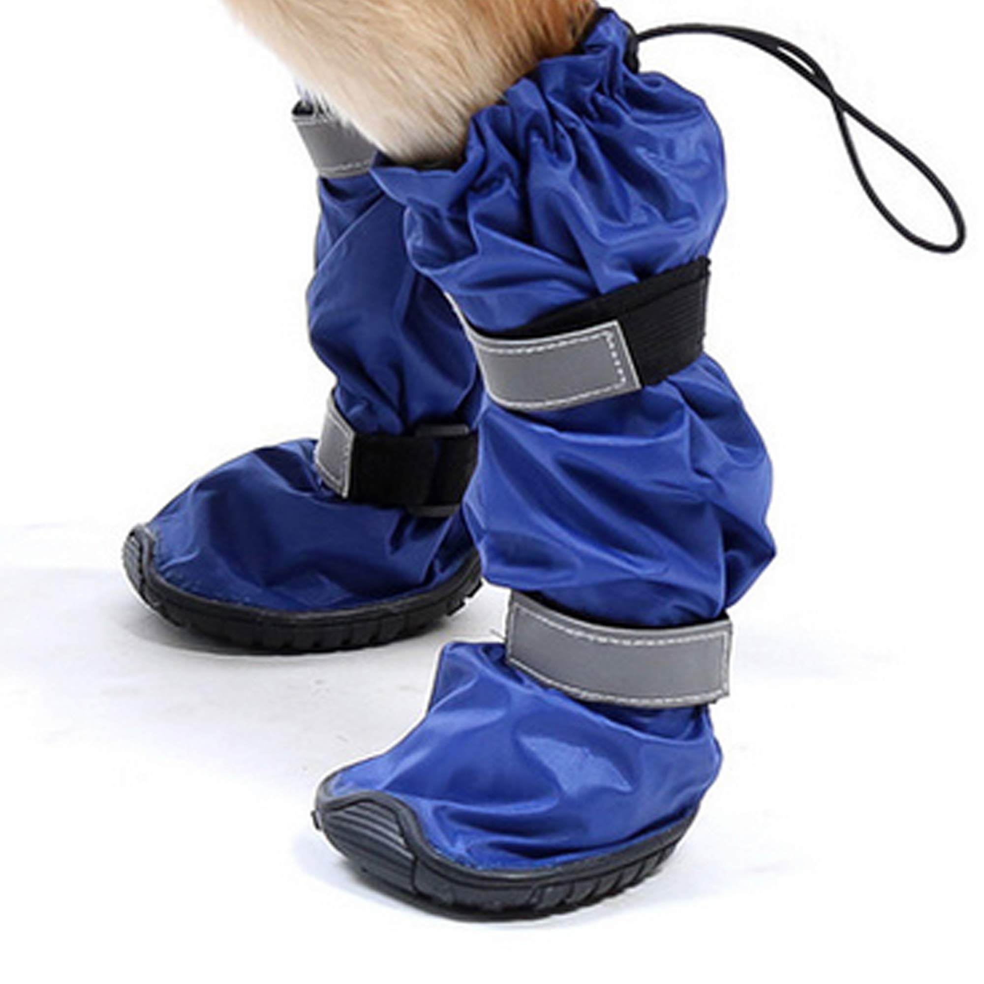Bottes de Chaussures Imperméables Durables pour Chiens de Taille Moyenne Chaussures d'hiver en Caoutchouc pour Animaux de Compagnie