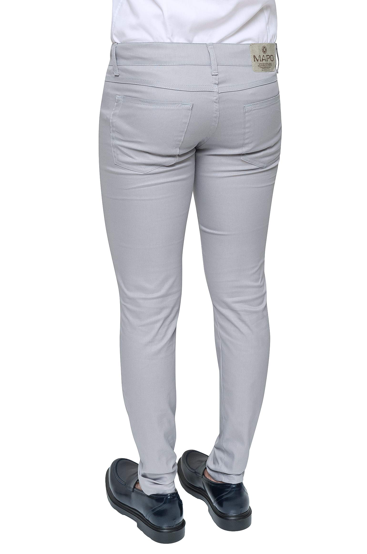 Evoga Pantaloni Uomo Chinos Estivi Slim Fit Casual Eleganti in Cotone 100% Made in Italy