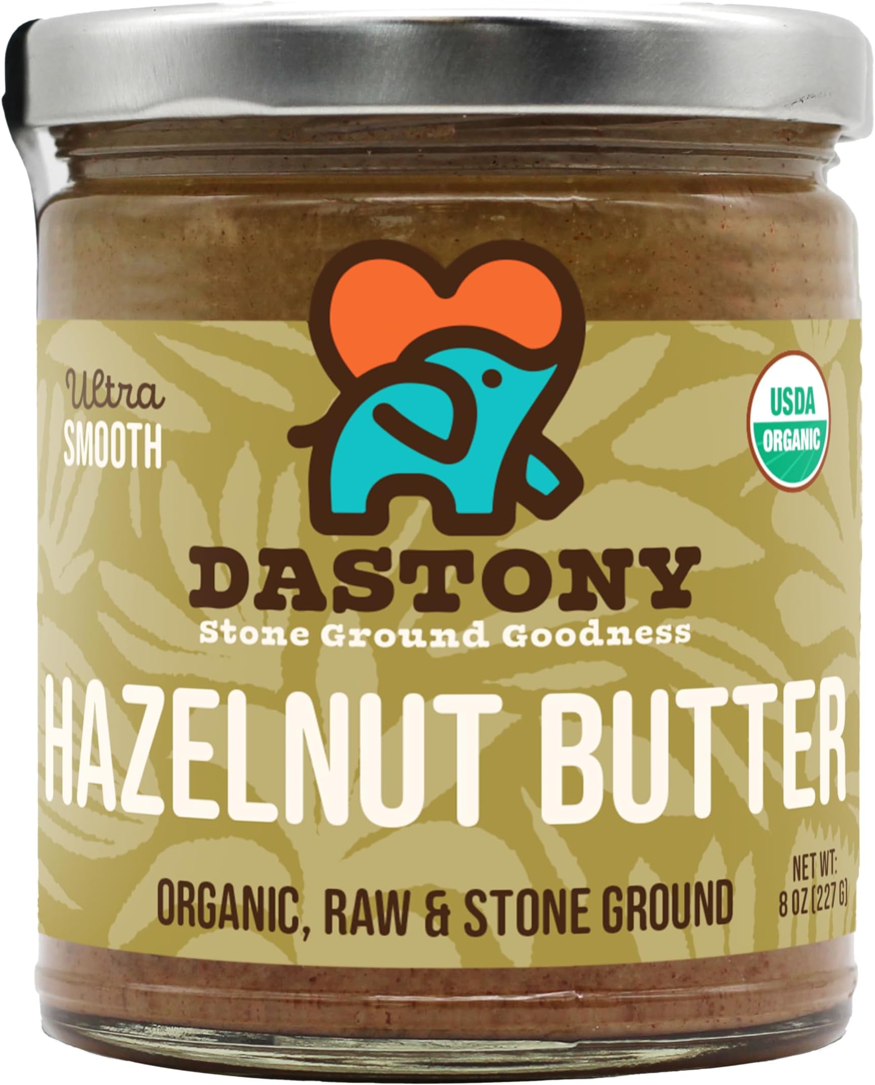 Organic Hazelnut Butter, Ultra Smooth, 8 oz (227 g)