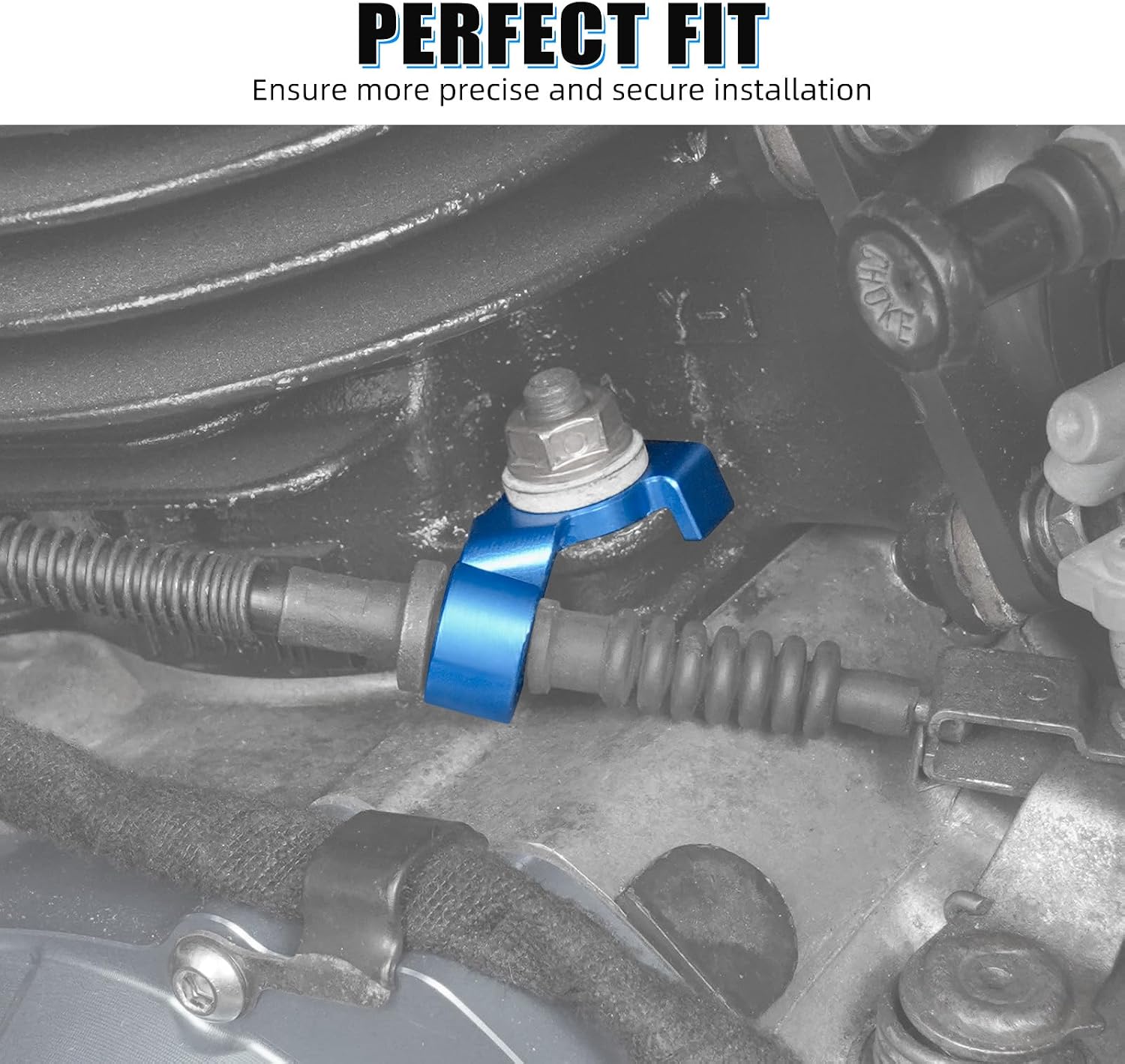 NICECNC Clutch Line Clip 6061-T6 Aluminum Compatible with Yamaha Blaster 200 YFS200 1988-2006, Replacement for 10V-1131E-00 Blue