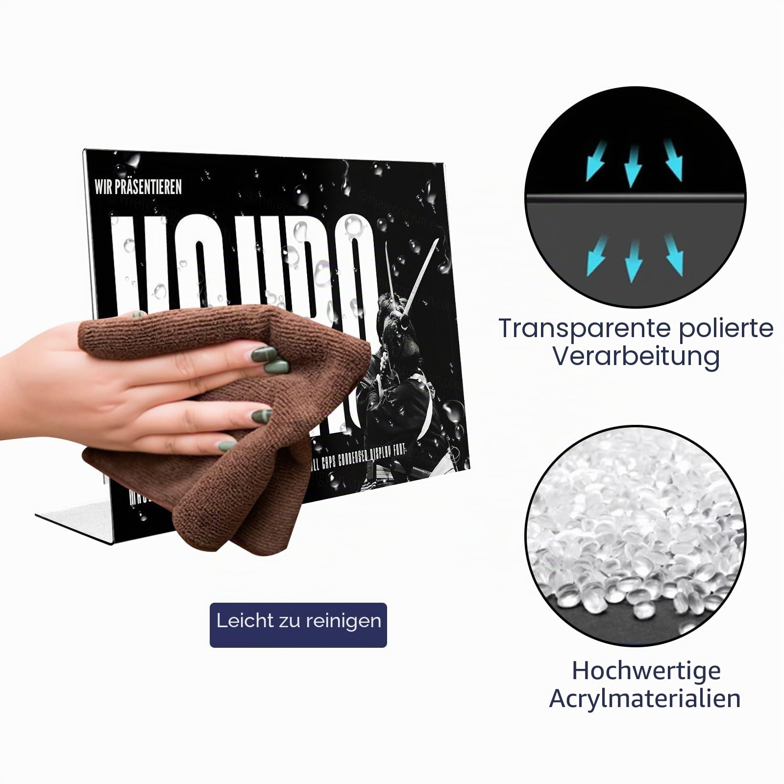 JMIATRY 6 Stück Acryl Aufsteller Din A4 Tischaufsteller Schräg, L Ständer Acryl Tischaufsteller A4 Aufsteller für Thekenaufsteller, Restaurant, Büro, Werbeaufsteller, Shop