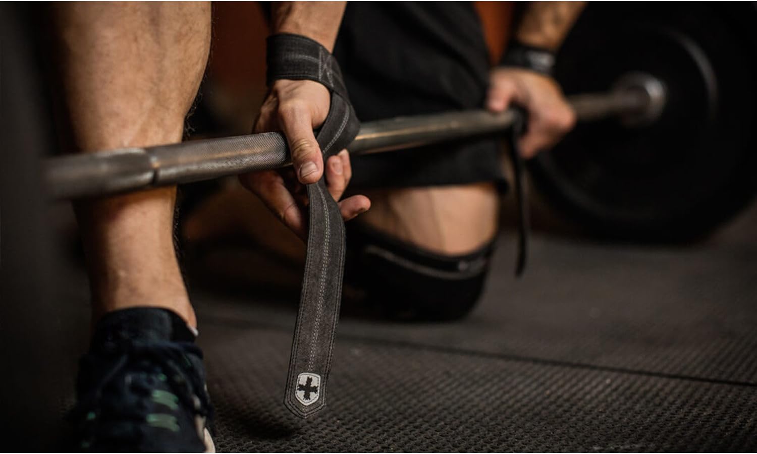 Harbinger DuraHide Real Leather Lifting Straps, Black : Sports & Outdoors