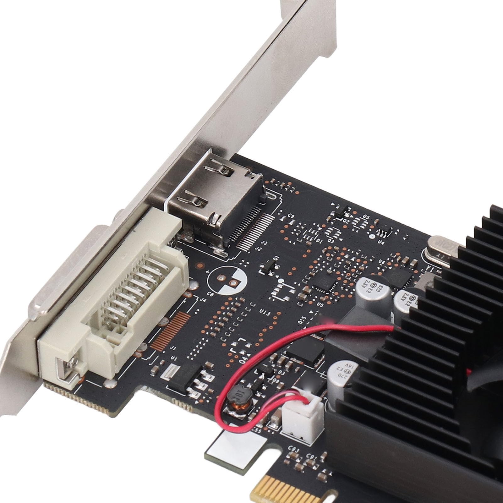 Sxhlseller Cartes Graphiques D'ordinateur GT1030 Pro 4 Go, Carte Graphique Vidéo GDDR4 1227/1506 MHz 64 Bits Prenant en L'API 3D, PCI Express X4 3.0, HDMI, DVI