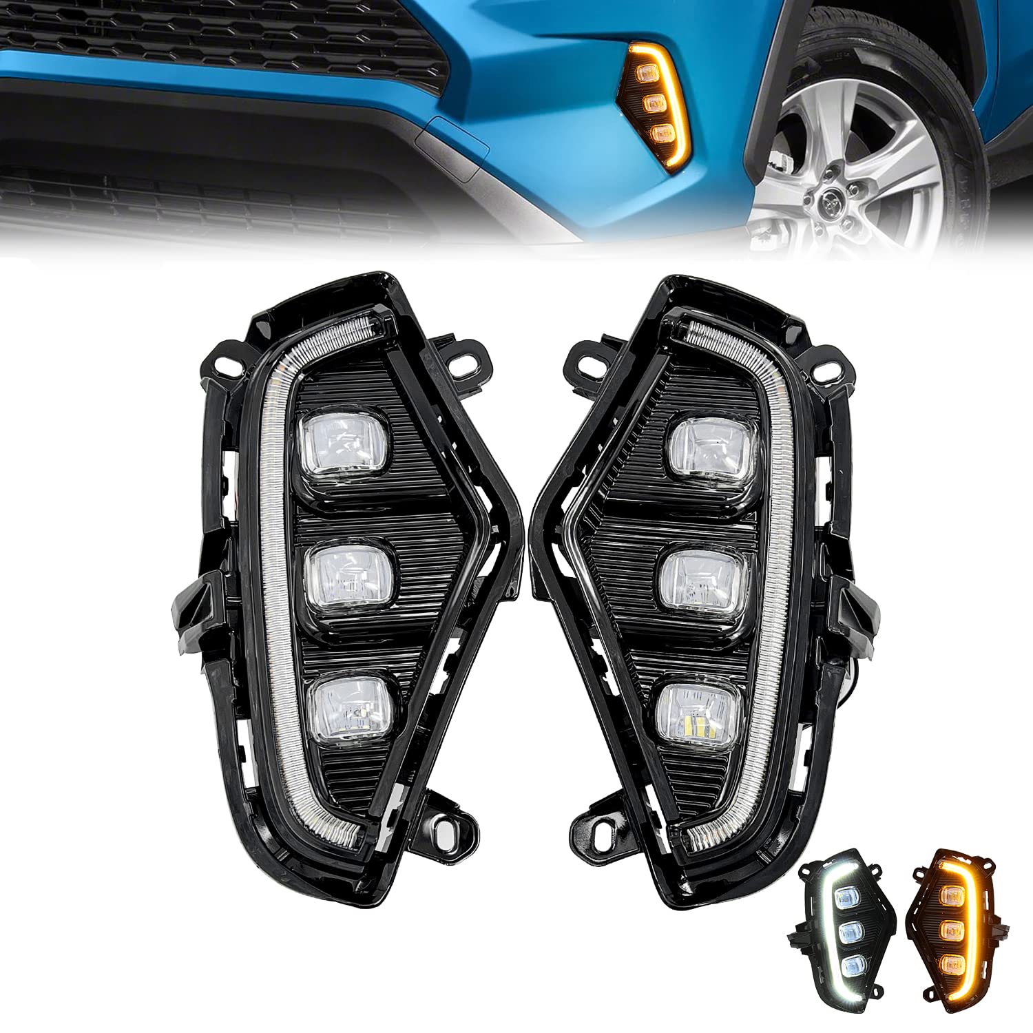 Buy LoftMarte LED Daytime Running Lights for Toyota RAV4 20192022 DRL