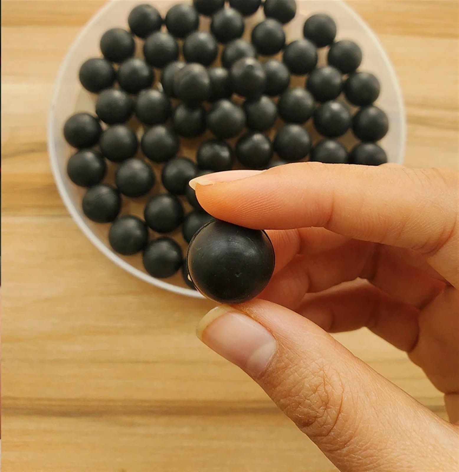 5 uds/100 Uds diámetro 4mm a 12,7mm bola de goma NBR sólida Bola de goma de sellado de caucho de nitrilo Bola de goma NBR tiene línea de molde pequeña (Tamaño : Diameter 12.7mm 100Pcs)