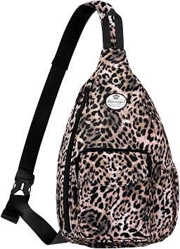 HUA ANGEL Sports Chest Bag Travel Sling Backpack Crossbody Anti Theft Chest Pack Shoulder Bag for Men Women Teens For Gym Work Outdoor Travel Cycling Beach Holiday Multicolors