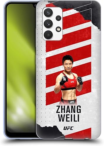 Head Case Designs Officially Licensed UFC Fight Card Zhang Weili Soft Gel Case Compatible with Samsung Galaxy A32 (2021)