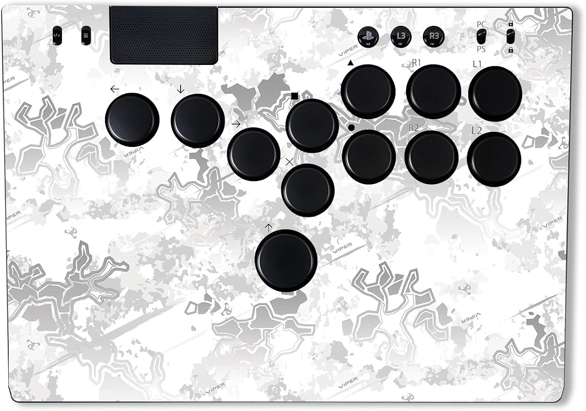 MightySkins Skin Compatible with Razer Kitsune - Viper Snow | Protective, Durable, and Unique Vinyl Decal wrap Cover | Easy to Apply & Change Styles | Made in The USA