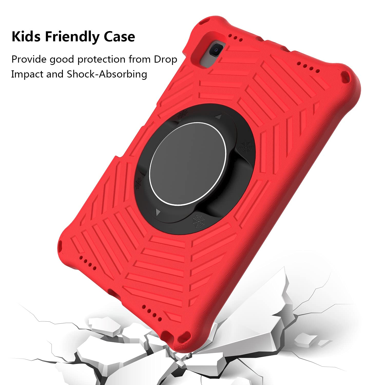 Housse de protection pour tablette Étui compatible avec Samsung Galaxy Tab A7 10,4 pouces (SM-T500/T505/T507) avec porte-crayon, étui Compatible with tablette Compatible with enfants, léger, résistant