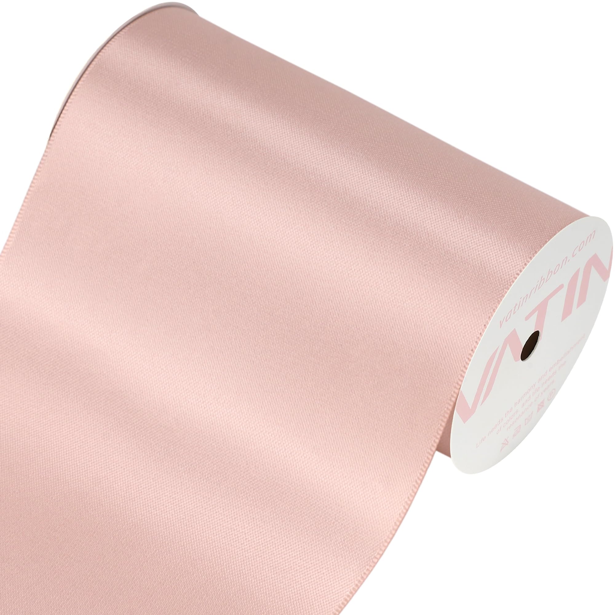 VATIN 100mm Wide Double Faced Polyester Deep Navy Blue Satin Ribbon- 4.5 Metre/Spool, Perfect for Chair Sash, Making Bow, Sewing and Wedding Bouquet — view 143