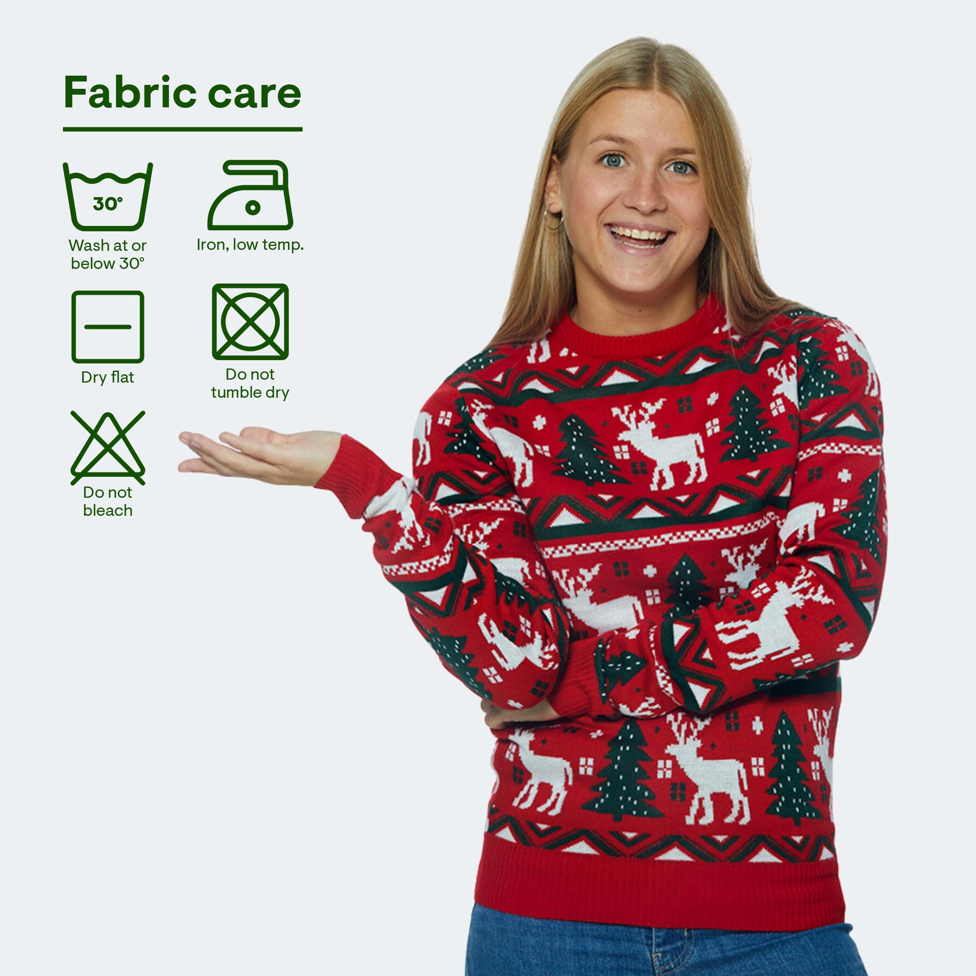 Weihnachtspullover Damen und Herren | Ugly Christmas Sweater | Unisex Hässliche Weihnachtspullover mit Rundhalsausschnit | Lustig Weihnachtspullover Familie Set