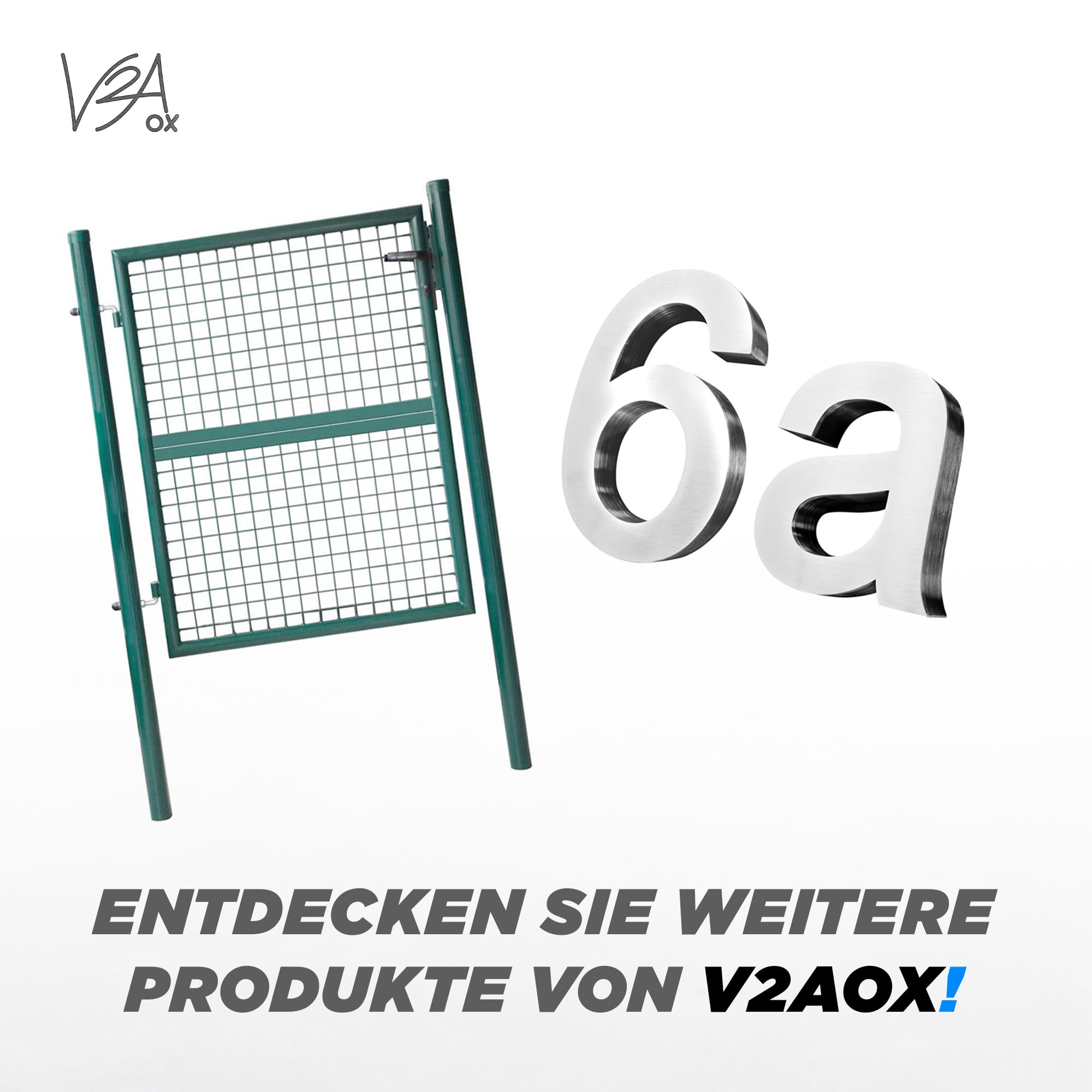 Handlauf Treppengeländer aus Edelstahl, Durchmesser: 4,2 cm, Rostfrei & Wetterfest, Inklusive Montagematerial, Halter, Länge: 100 cm