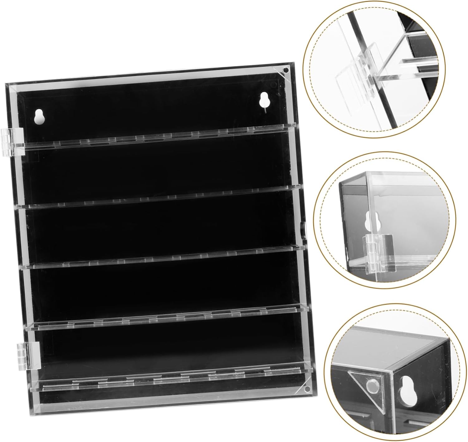 Clear Coin Holder Display Case Transparent Coin Storage Container for Collecting Coins Medals and Badges Coin Protector Box for Organizing Collectibles