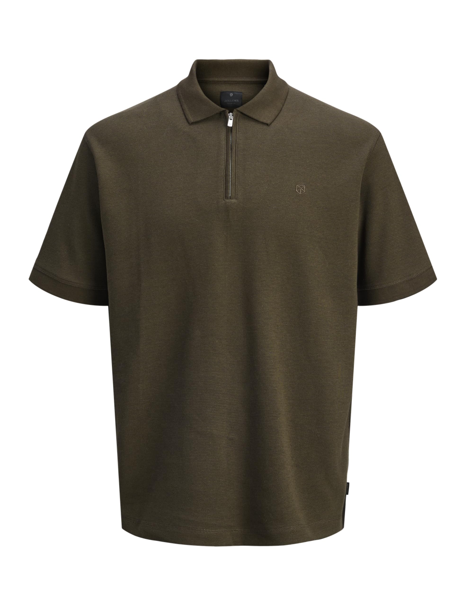 JACK & JONES Jprblawalker SS Zip Polo Shirt, Delicioso, M