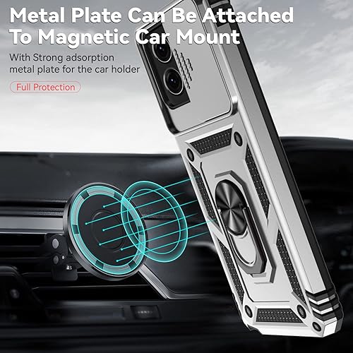 Miniatura 2 de SunStory Funda para teléfono para Motorola Moto G Stylus 5G 2023 con protector de pantalla HD y cubierta deslizante para la cámara y soporte, grado