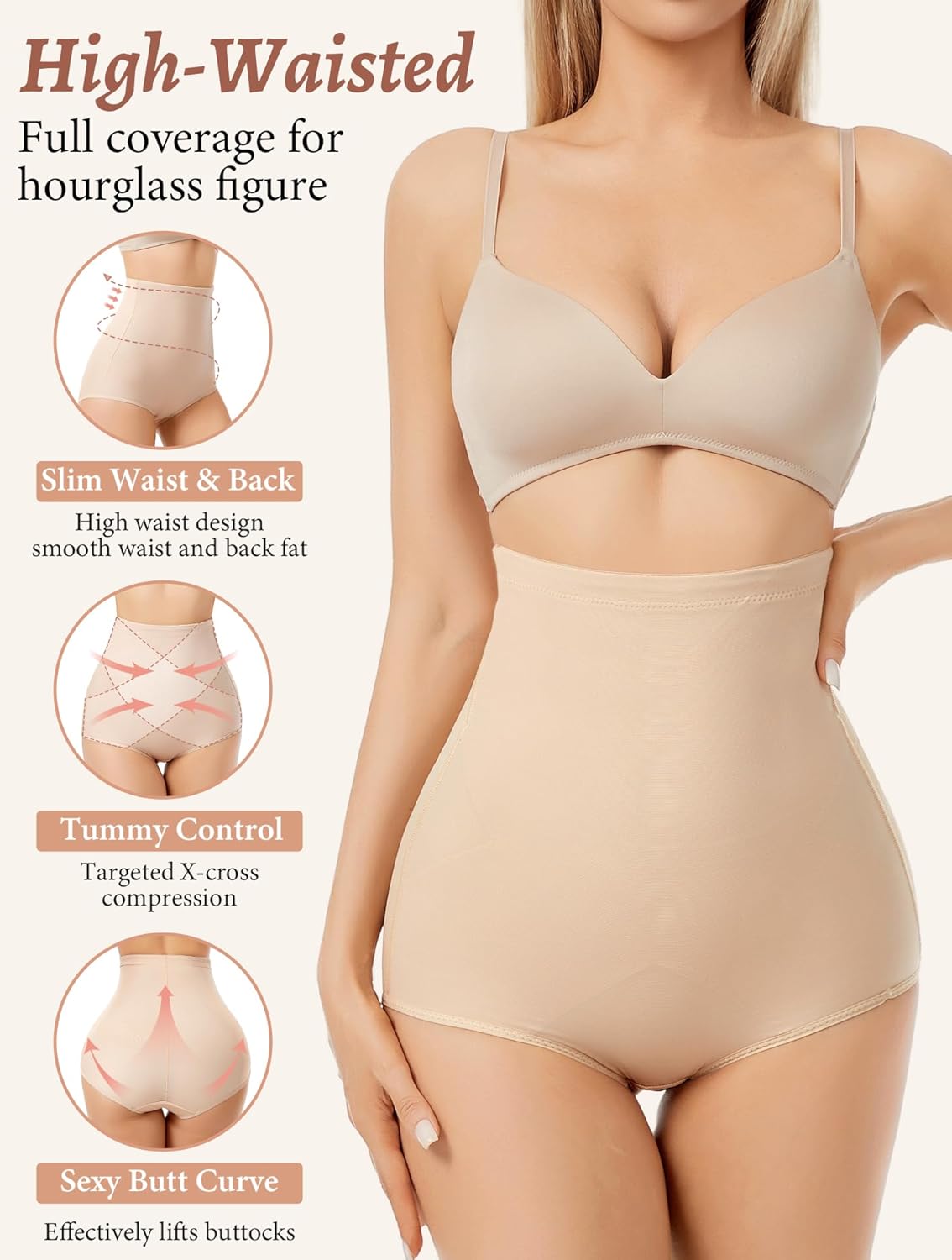 Tummy Control Shapewear Panties for Women Body Shaper Underwear Seamless Shapewear Panty Girdle - Image 3