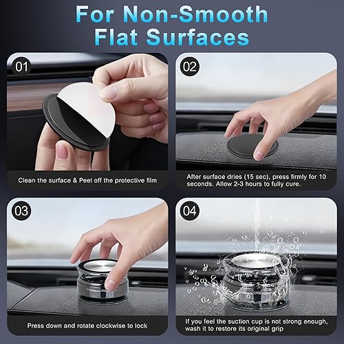 Miniatura 9 de Soportes magnéticos para teléfono para automóvil 80 libras de succión y 2600 gf magnético Soporte de teléfono plegable Magsafe ajustable de 360 con