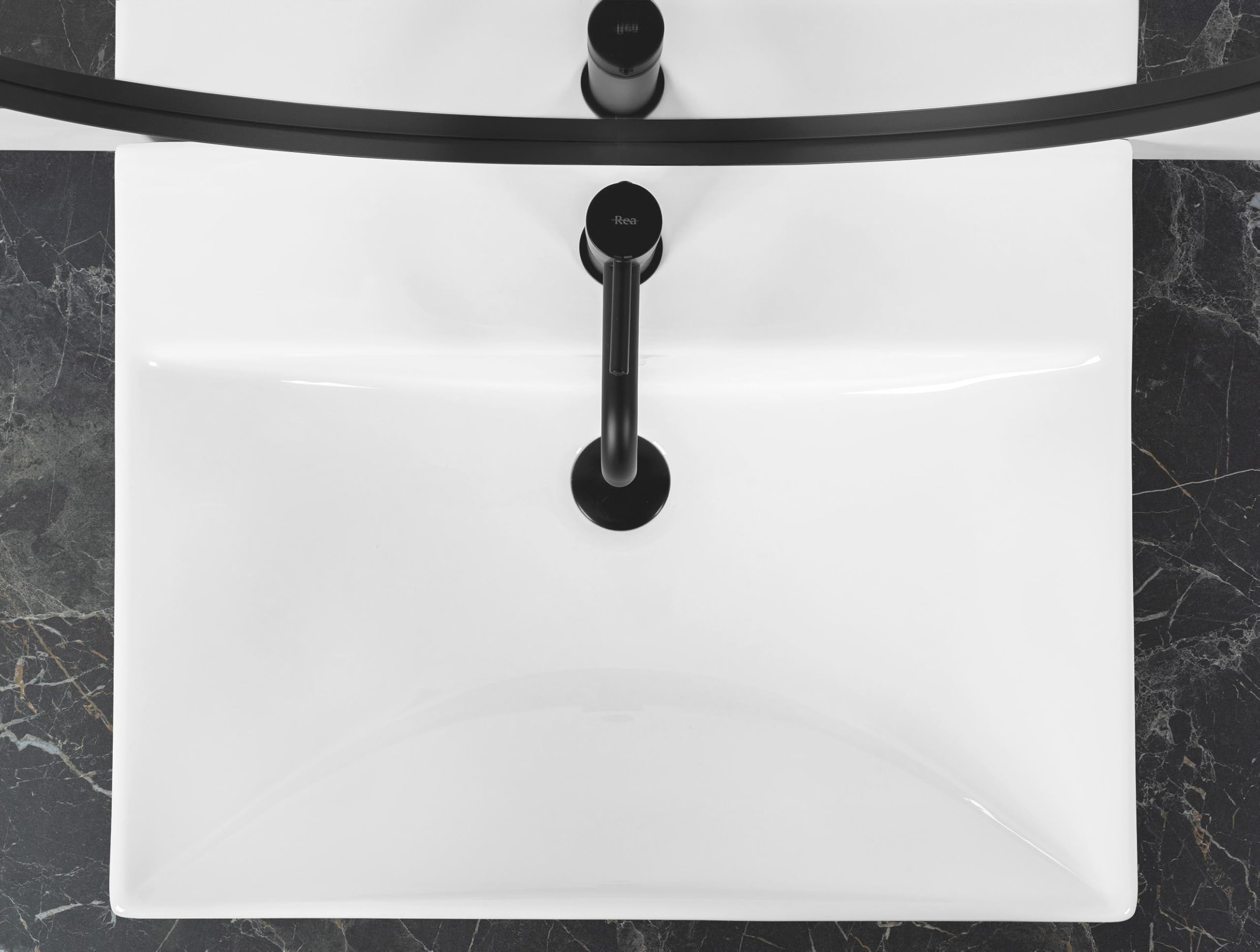 Rea U3326, Lavabo empotrado MANDY, White