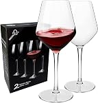 MICHLEY Floating Wine Glasses Pool, Unbreakable Stemmed Wine Glass 100% Tritan Plastic Dishwasher Available Glassware 15 oz, Set of 2