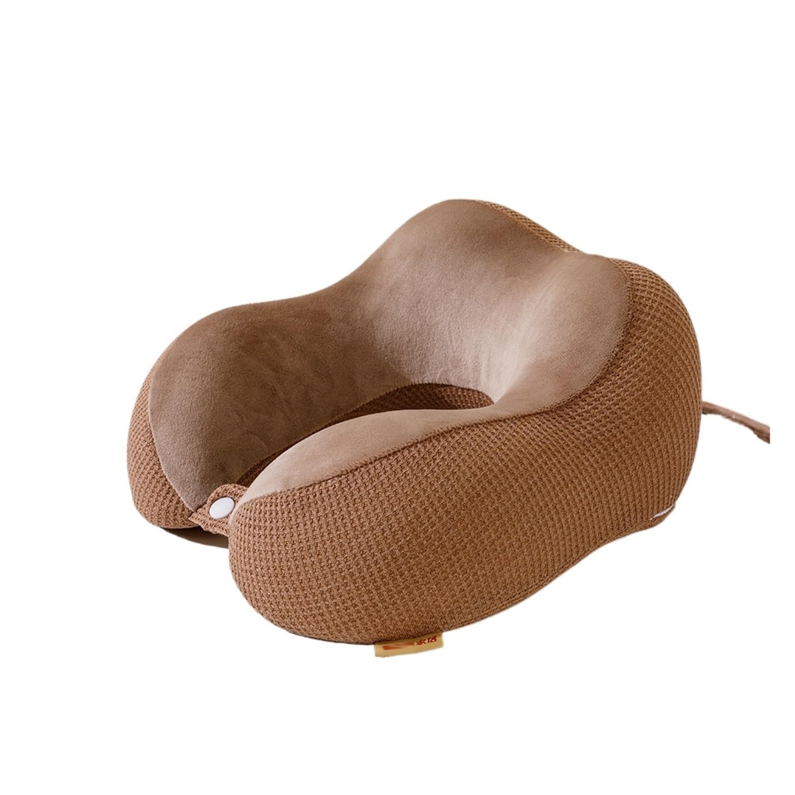 WWYYZAYC Pillow Memory Foam Slow Rebound Lunch Break Neck Travel Neck Pillow Mesh Hump Car Throw(Brown)