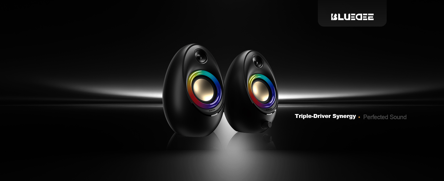 Amazon.com: Bluedee Computer Speakers for Desktop PC, 20W Peak