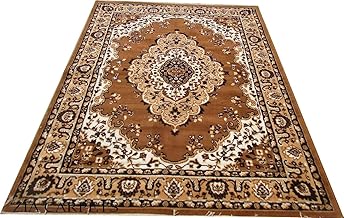 Soft Washable Silk Touch Non-Slip Living Room Bedroom Carpet Size 5 X 7 Feet