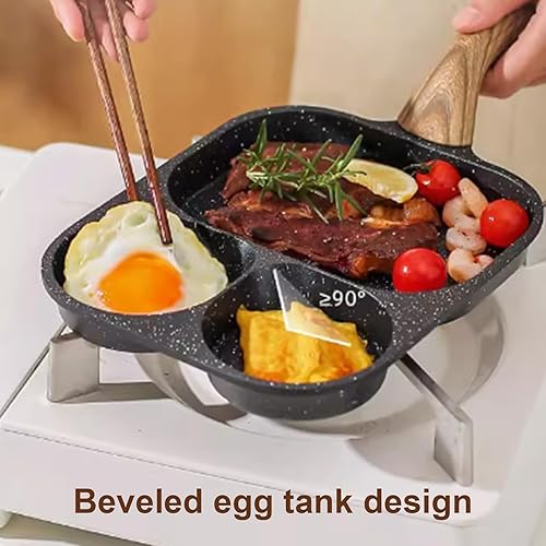 Miniatura 3 de Professional Nonstick Frying Pans Skillets Oil Saving Cookware Aluminum Alloy Texture Suitable For Kitchen Cooking Cooking Pans