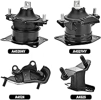 Vista 2 de Juego de 6 piezas para montaje de motor compatible con Honda Accord 3.0L 2003-2007 para transmisión automática. Reemplaza A4526HY A4527HY A4524