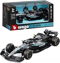 Bburago - F1 Mercedes-AMG W16 2025#12 Antonelli, Auto diecast a Scala 1:43 con dettagli autentici, replica F1 Mercedes, carrozzeria argento/nero, licenza ufficiale, Età consigliata 3+ anni.