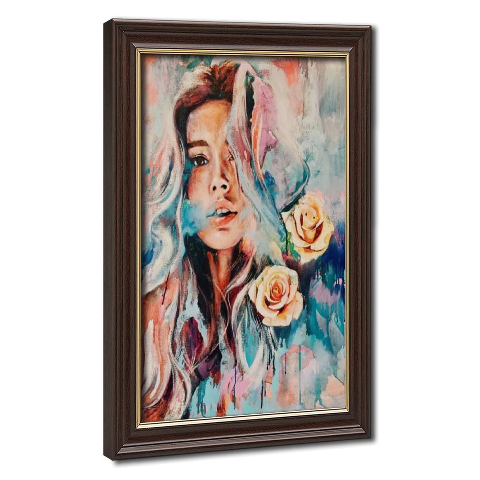 Bareronor Flower Abstract Poster Canvas Poster Bedroom Decor Landscape Office Room Decor Gift 20" L X 30" W