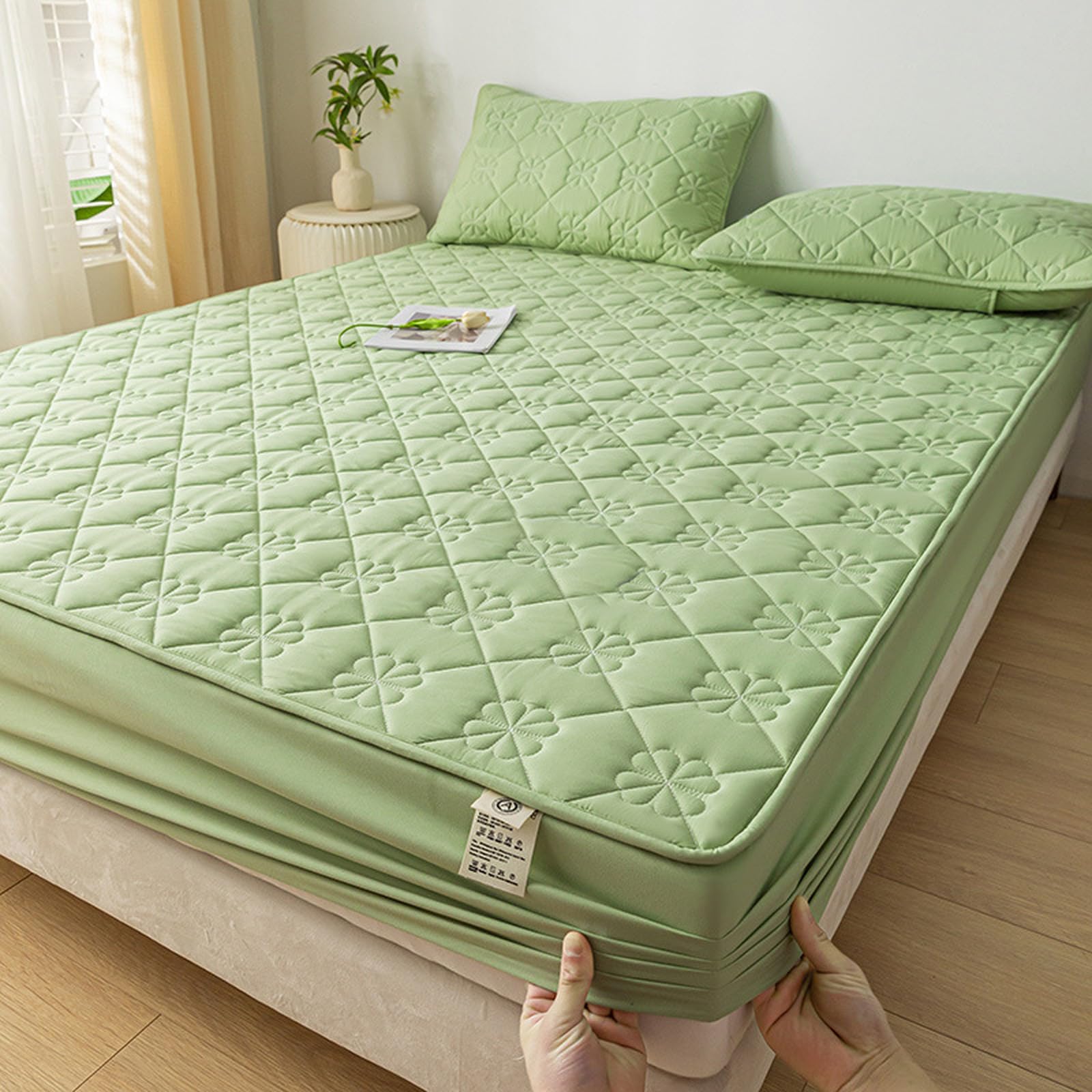 Protège Matelas Imperméable 200x220,Protège Matelas avec élastique Ajusté Alèse