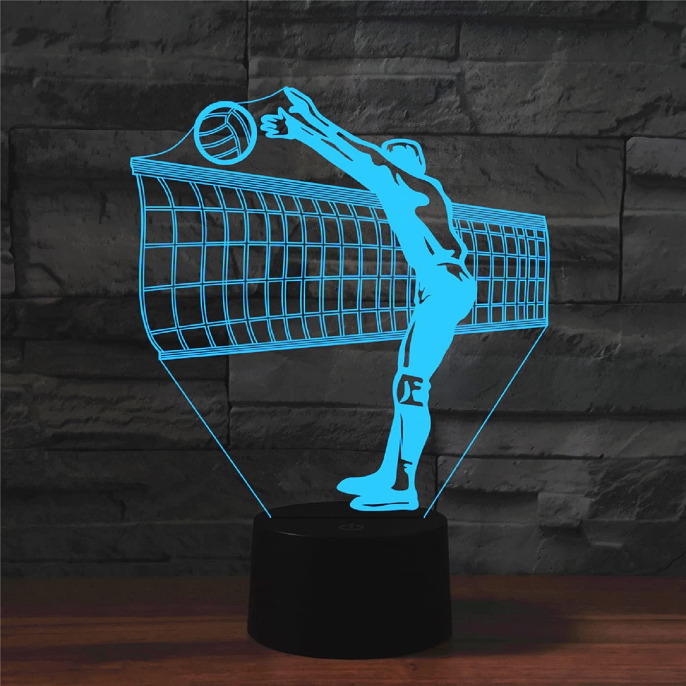 Luce Notturna A Tema Pallavolo - Lampada 3D Con