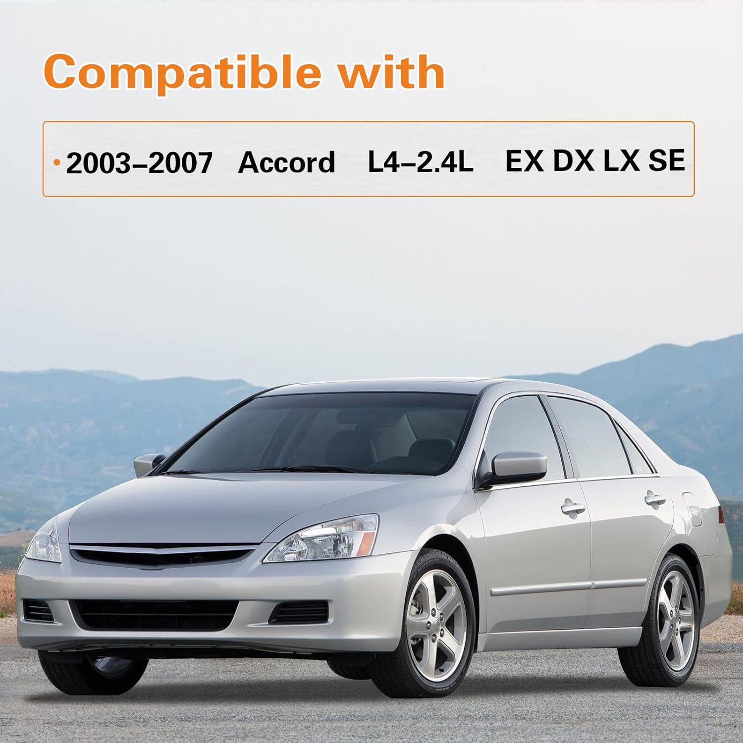 2Pcs Upstream and Downstream Oxygen O2 Sensor for 2003-2007 Accord L4-2.4L OE#234-4797 234-9040