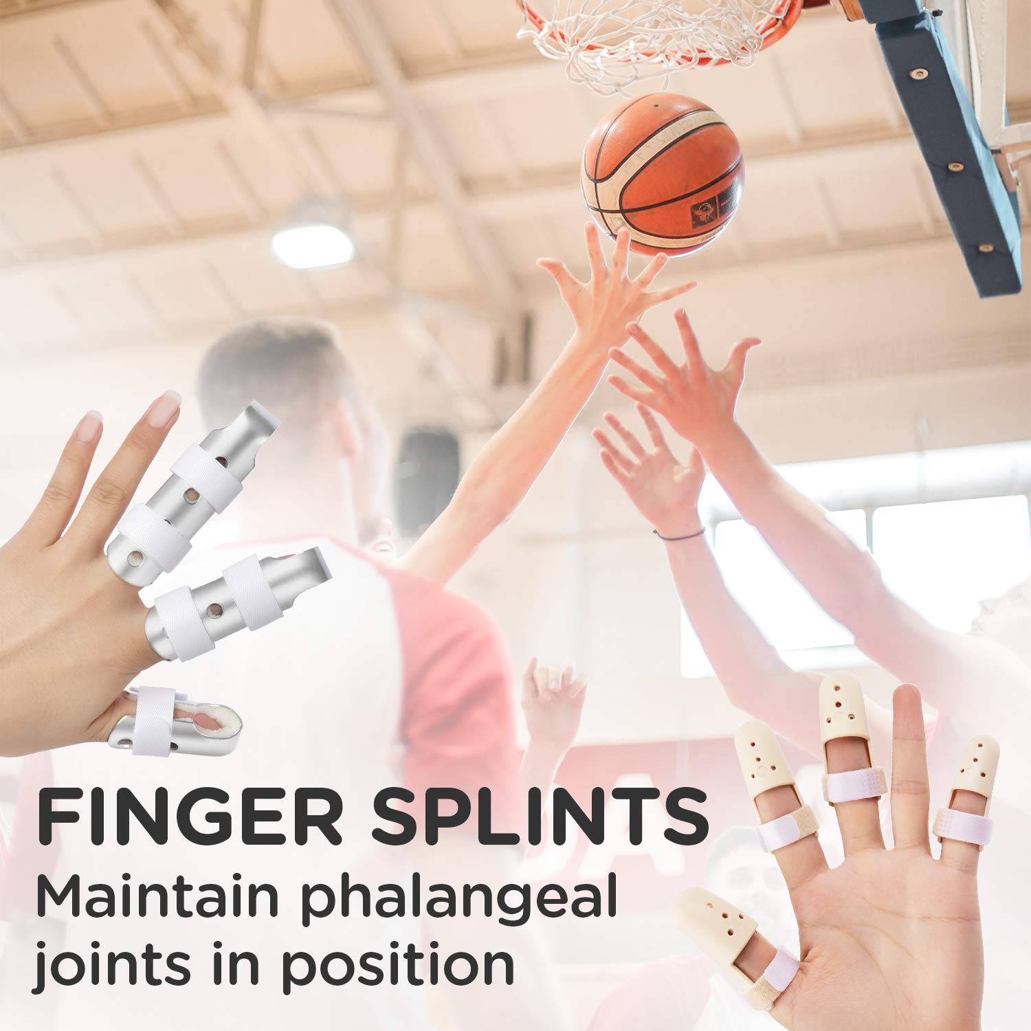 One-Day Sale: Up to 60% Off Finger Splint, Sopito 7PCS Finger Support Brace Finger Stabilizer for Broken Fingers Straightening Arthritis Knuckle Immobilization 🔥 Finger Splint, Sopito 7PCS Finger Support Brace Finger Stabilizer for Broken Fingers Straightening Arthritis Knuckle Immobilization