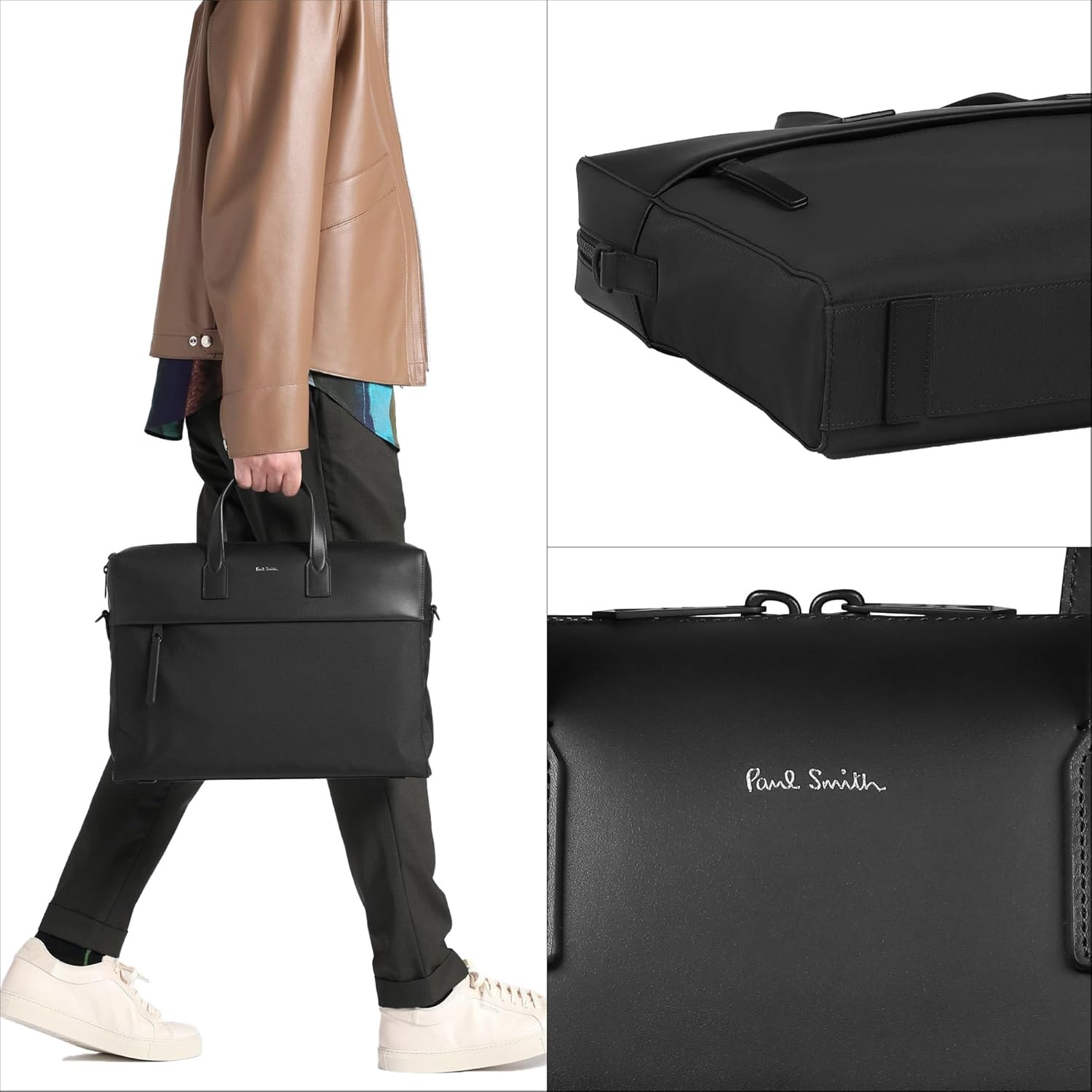ビジネスバッグ/2way/ポール・スミス/paul smith/黒/就活 レガロ