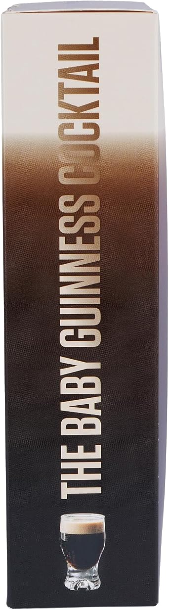 Baby Guinness Gift Set including Tia Maria Cold Brew 5cl and Baileys 5cl, and Two Shot Glasses. Perfect for Christmas and Birthdays. Premium Packaging by Blue Tree Gifts