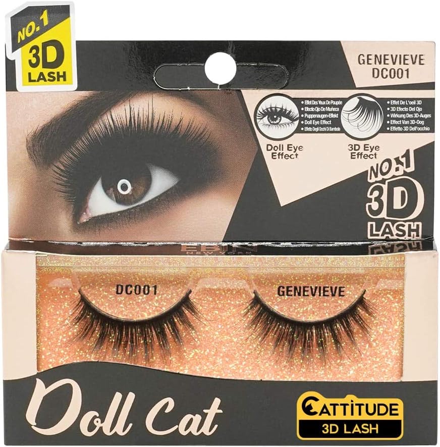 CATTITUDE 3D LASHES Genevieve Doll Cat