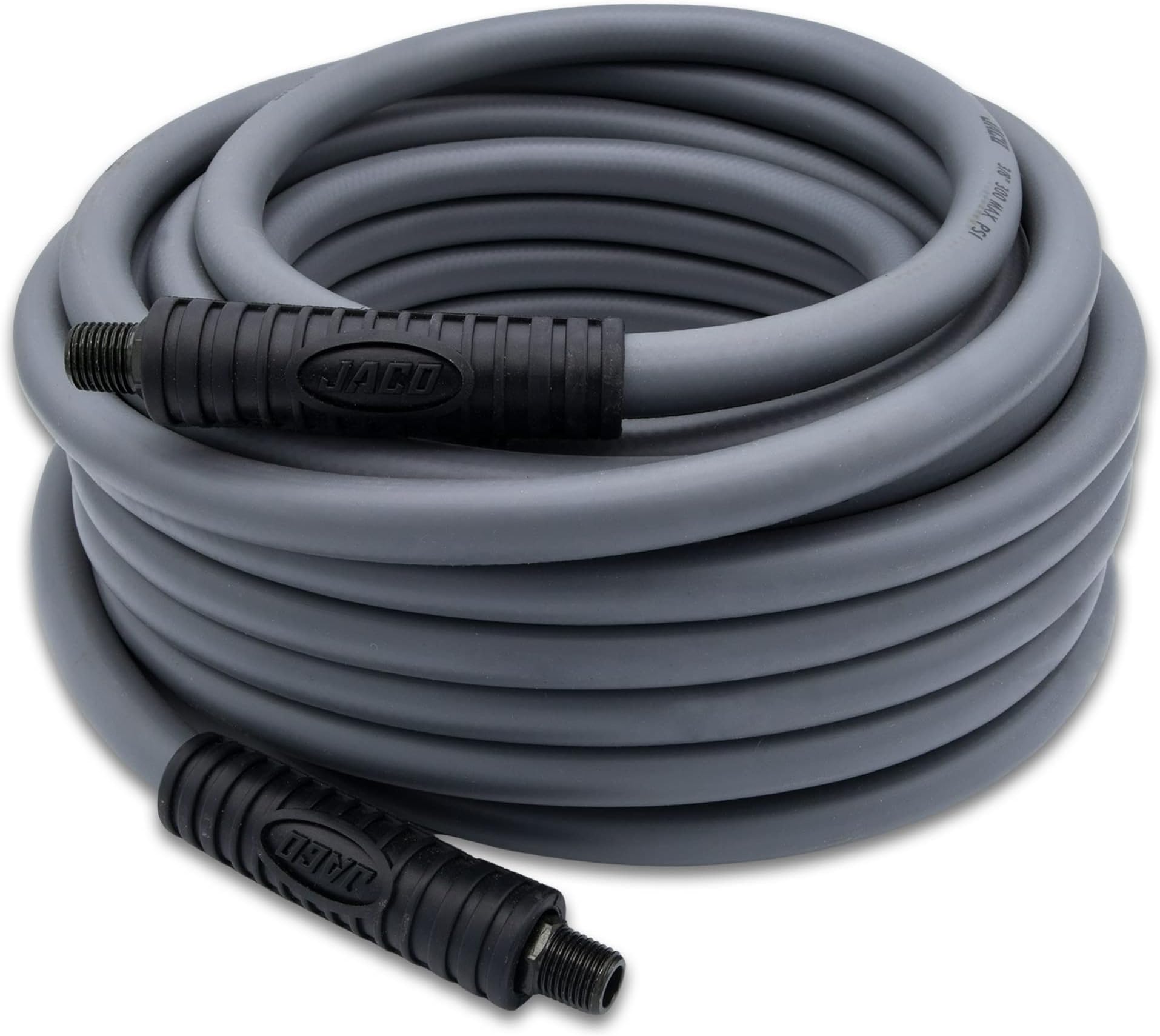 Flexpro Hybrid Air Compressor Hose (3/8" x 50 ft) | Dual 1/4" M-NPT Fittings (Storm Gray)