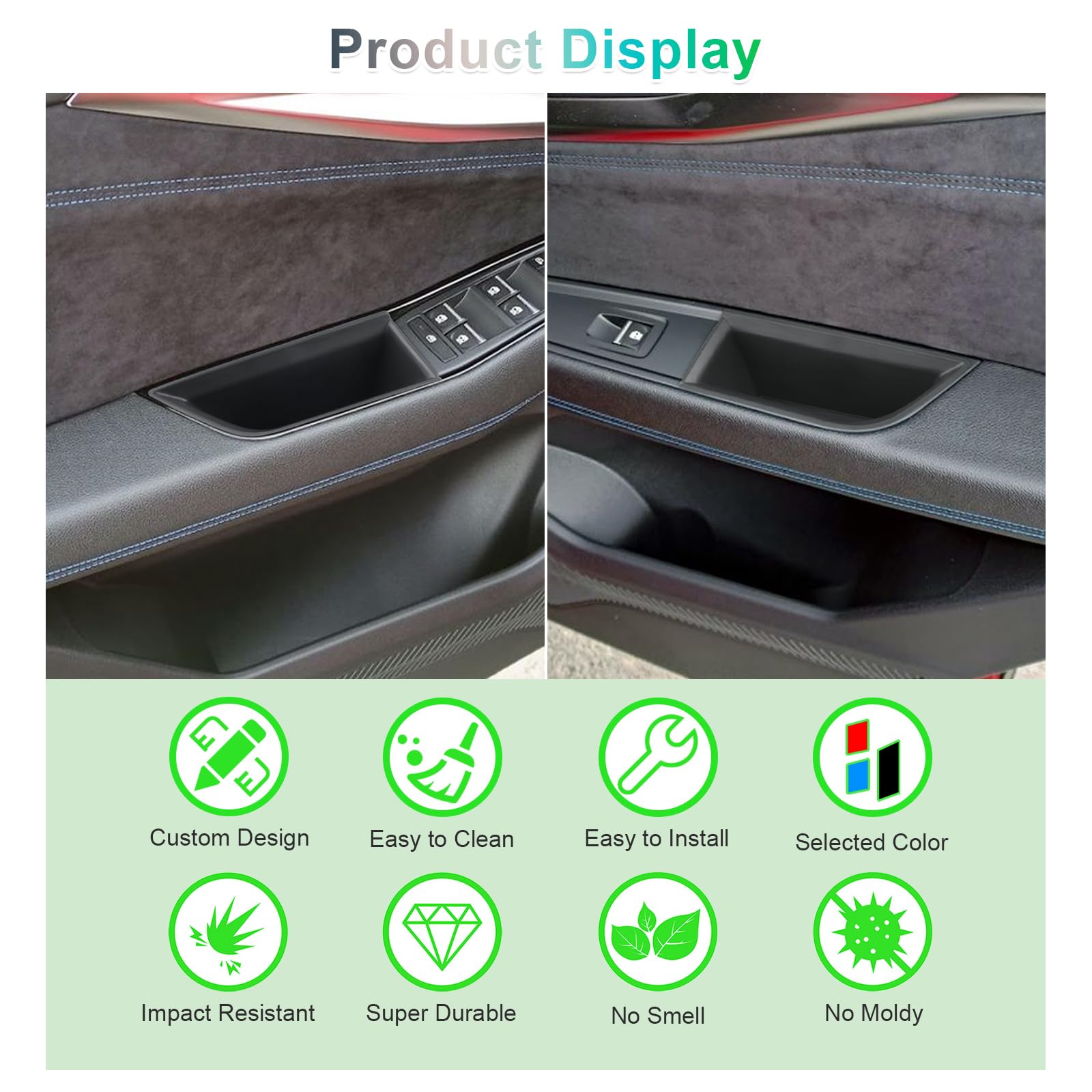 GAFAT Compatibile con Renault Austral/Espace 6 Vi 2023-2026 2027 Contenitore Portaoggetti, Austral E-Tech Hybrid 2025 Organizer Console Centrale della Porta [Porta di Casa & Posteriore 4 Pezzi]