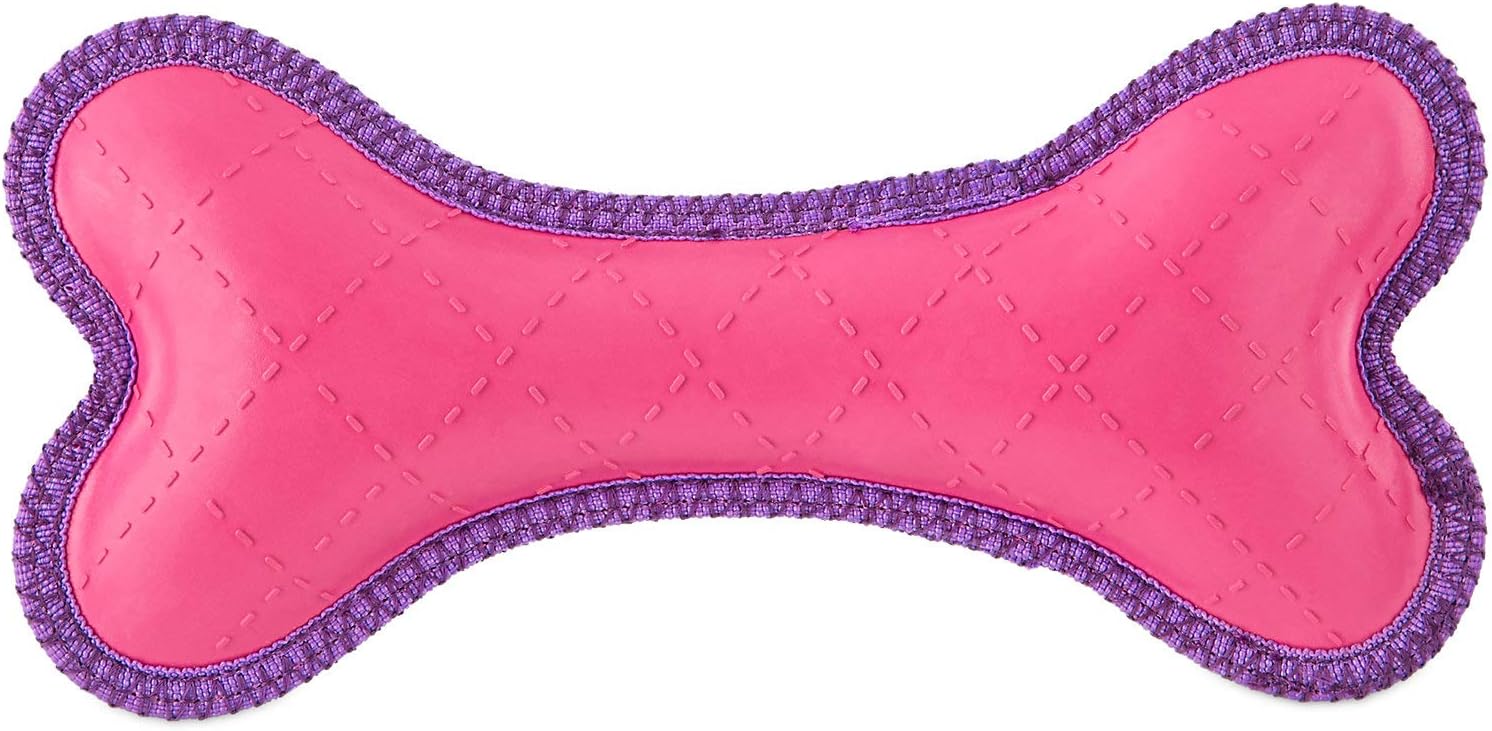 Pet Supplies Leaps & Bounds Playtime Pal Rubber Plush Bone Dog Toy