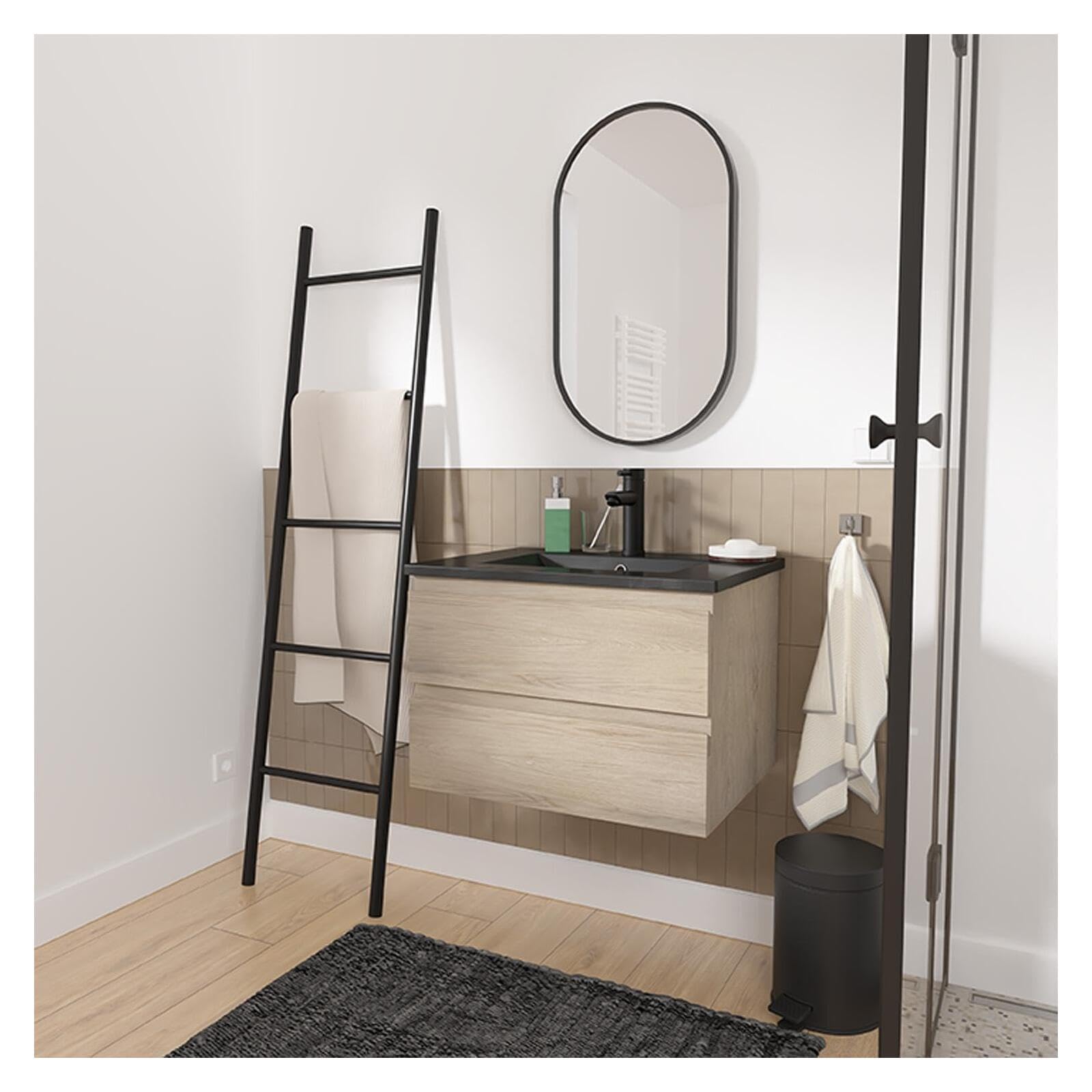 MOB-IN Meuble Simple Vasque 60cm Sorrento + Vasque