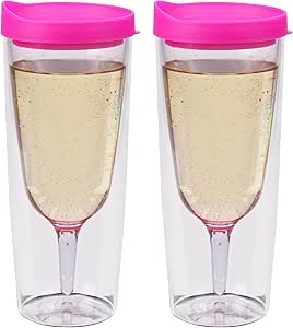 Vino2Go | Ultimate Outdoor Wine Glass – Spill-Proof, Insulated