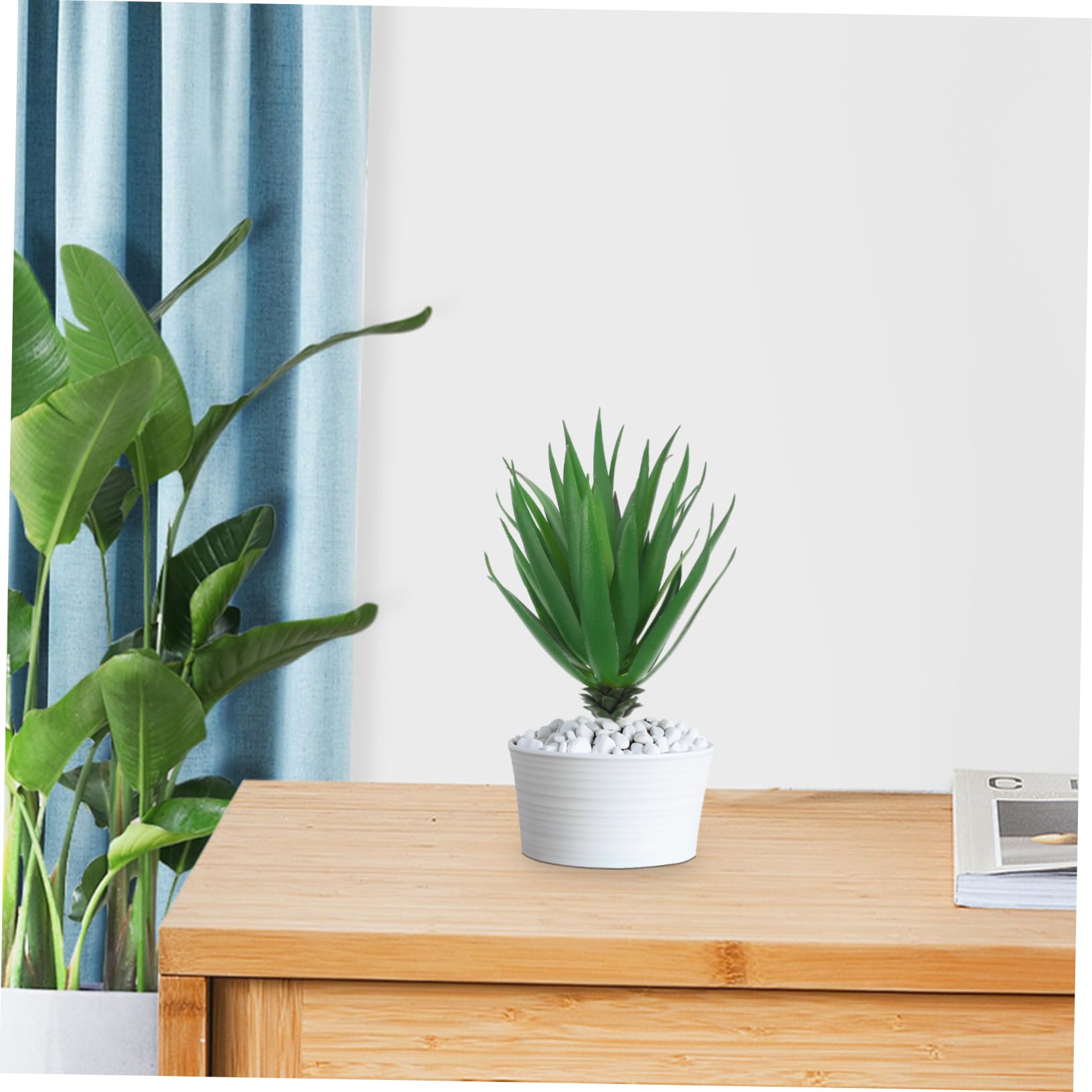 8 Stück Teiliges Künstliche Sukkulenten Pflanzen Realistische Agave ohne Topf für Dekoration für Büro Zuhause und Garten Pflegeleicht und Langlebig