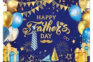 Dudaacvt 7X5FT Father's Day Backdrop Happy Fathers Day Party Banner