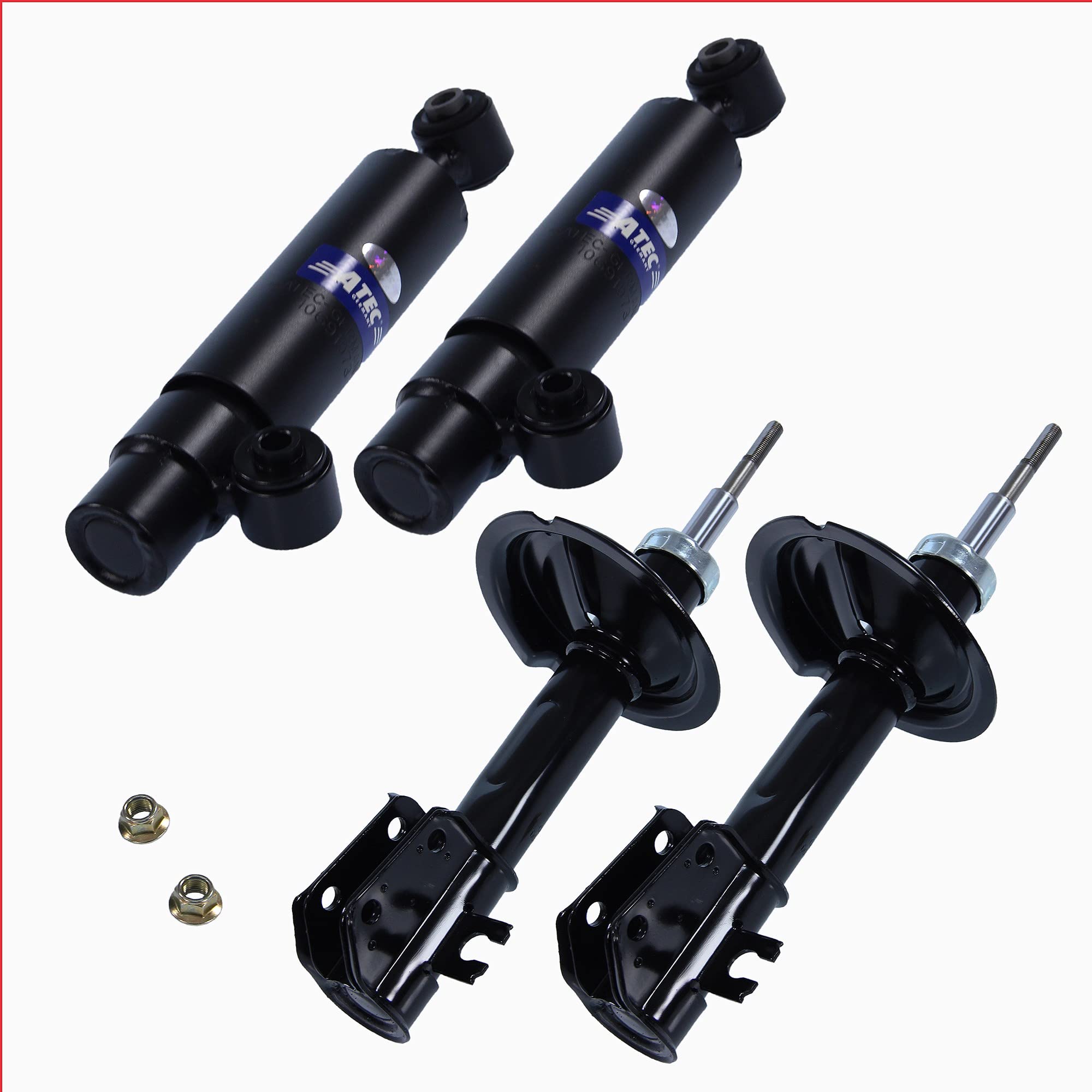 ATEC Germany 4x ammortizzatore a pressione d'olio anteriore e posteriore,